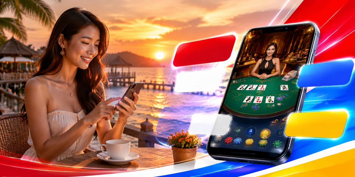 Meja Baccarat gaya Melayu di Kota Kinabalu
