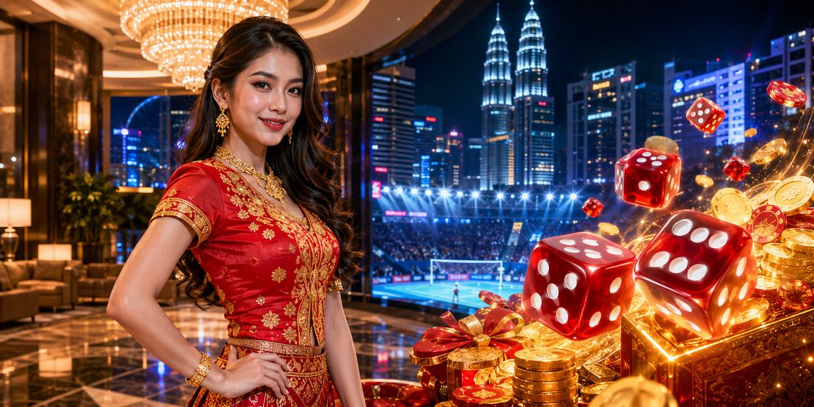 Pemain Malaysia menikmati permainan dadu di platform 1906 Kuala Lumpur